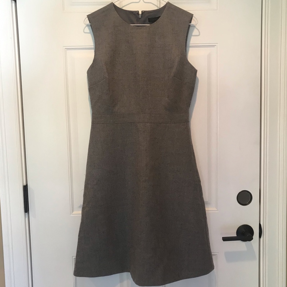 J. Crew Grey A-line Dress Size 6